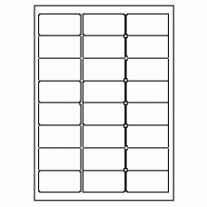 536 - Label Size 64mm x 33.9mm - 24 labels per sheet